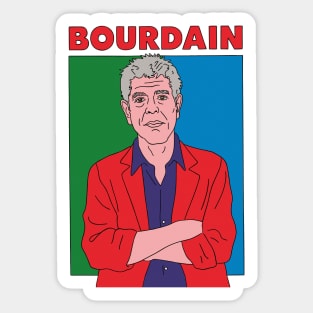 Anthony Bourdain Pop Art Original Design Sticker